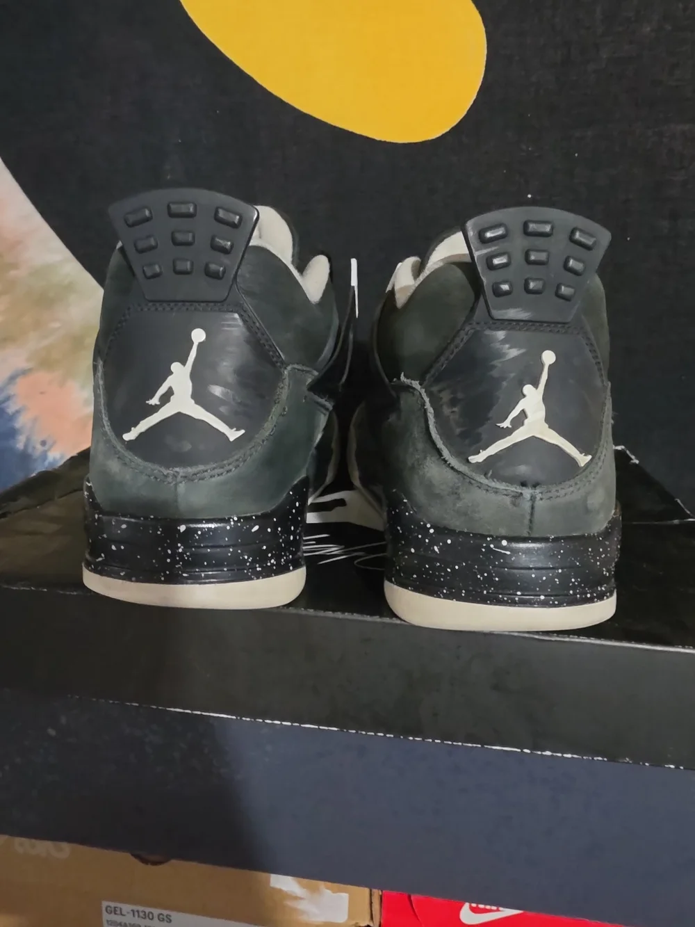 Nike Air Jordan 4 Retro - Black/Grey Men’s Basketball Shoes